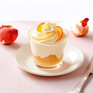 Vaso De Torta De Durazno